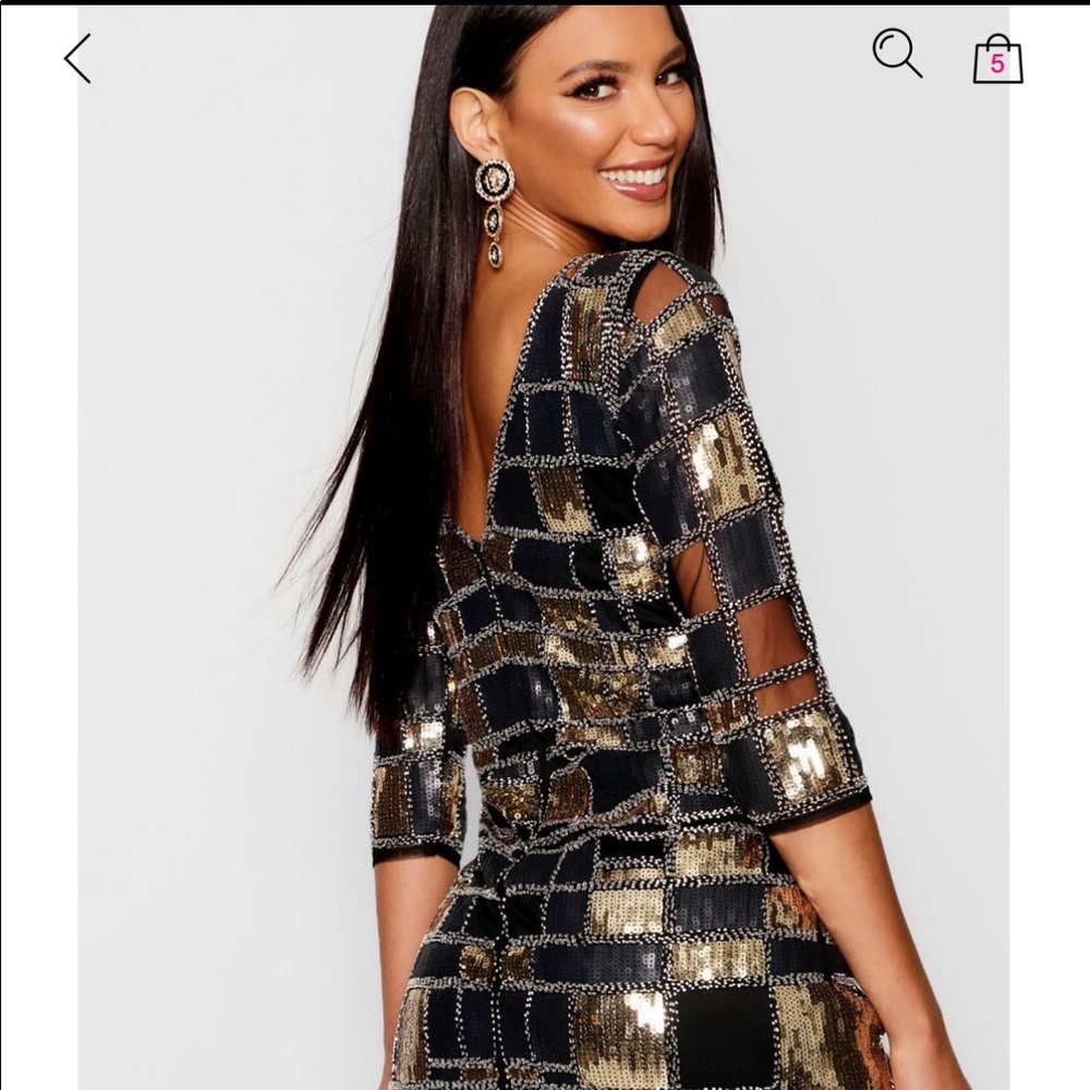 Sequin bodycon cocktail dress NWT.